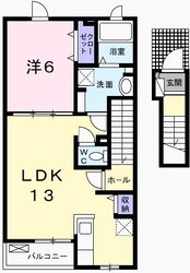 エスペランサ中仁野IIの物件間取画像